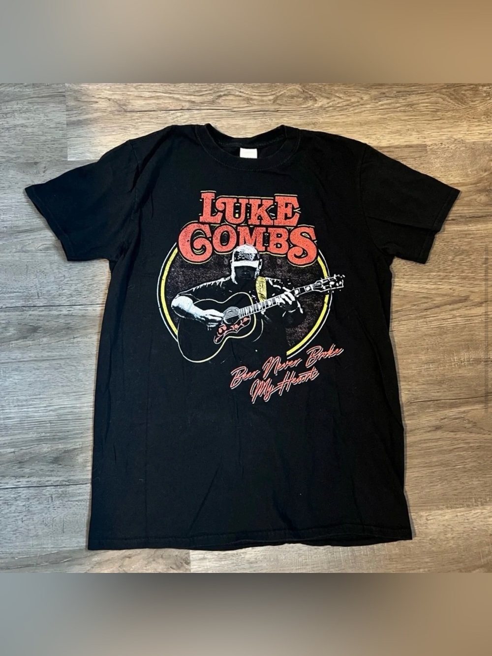 Luke Combs Beer Never Broke My Heart Tour Tshirt Band Tee 2019